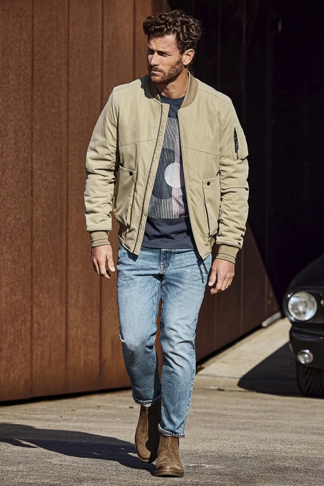 Cast Iron bomber jacket hi-twill boltman